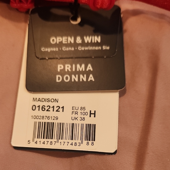 Prima Donna Vibrant Red Lace Bra - Picture 2 of 4